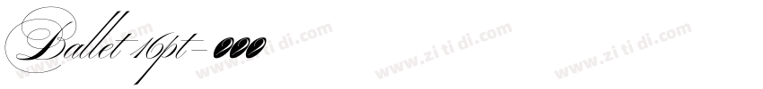 Ballet 16pt字体转换 Ballet 16pt字体转换